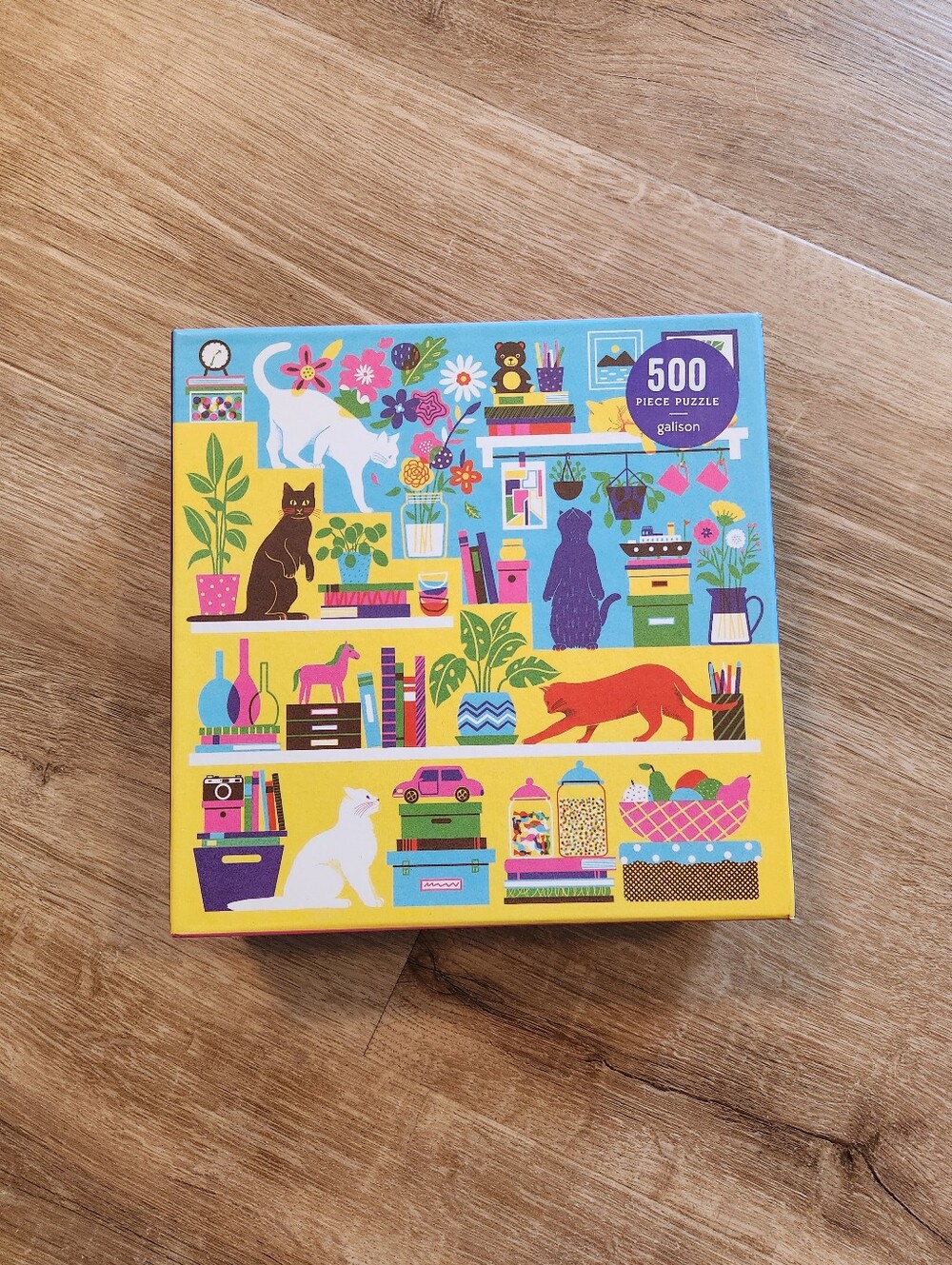 Galison Curious Cats 500 Piece Puzzle